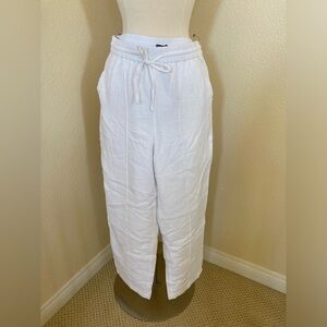 NWT J. Crew White Cotton Gauze Pants Lined Size Small